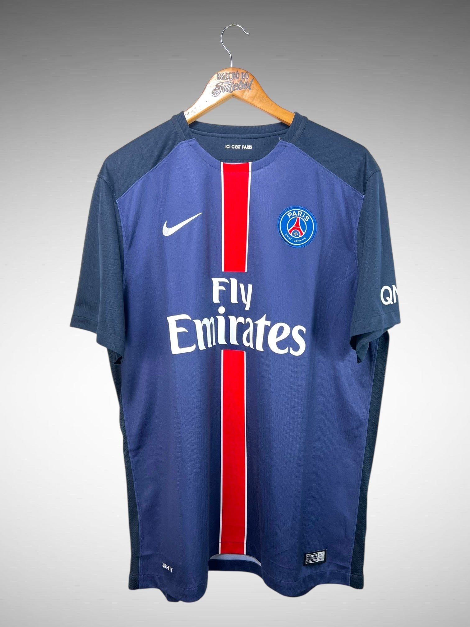 Paris Saint-Germain 2015 Primeira Camisa Tam GG.