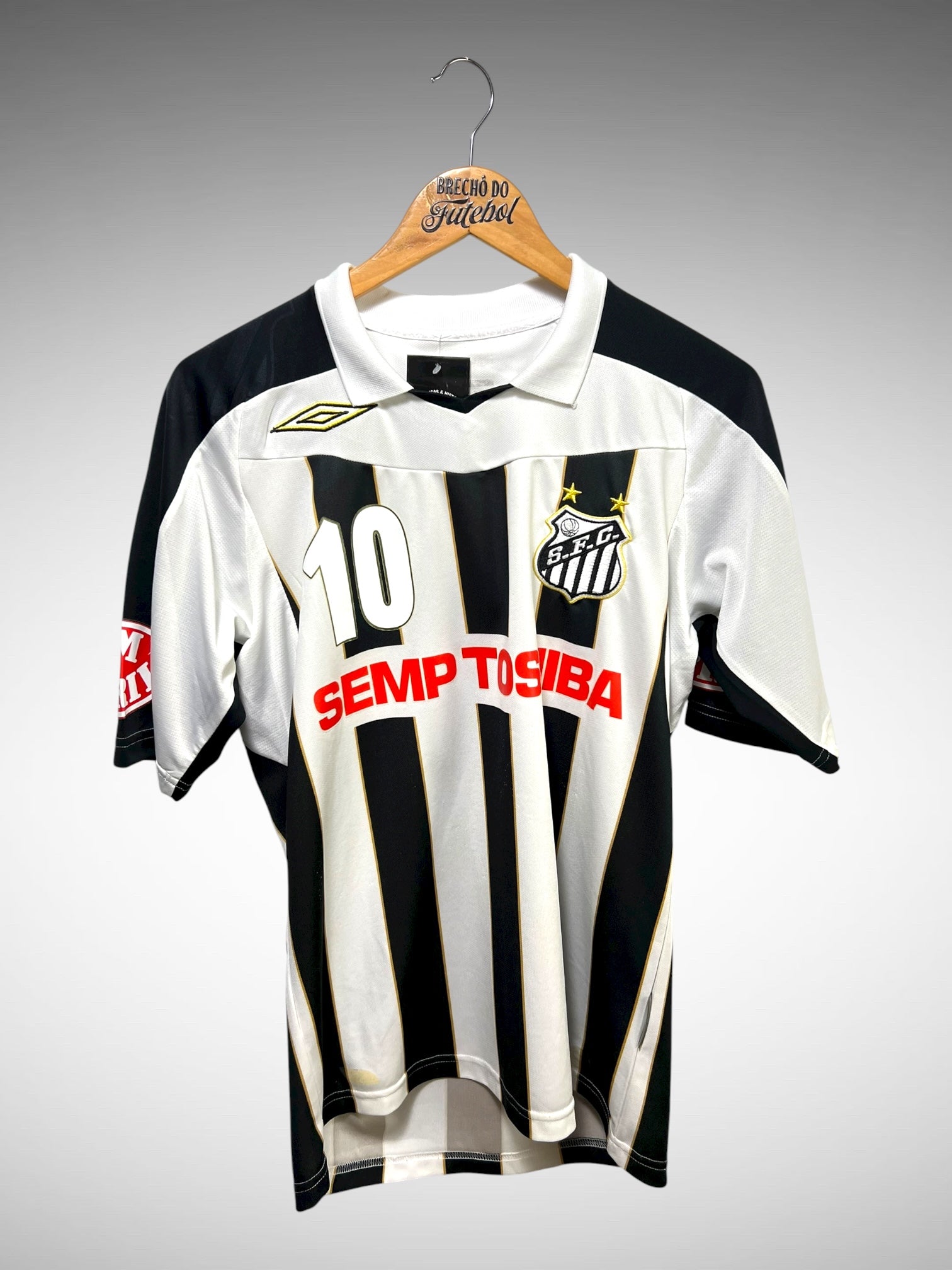 Santos 2007 Segunda Camisa Tam M N 10