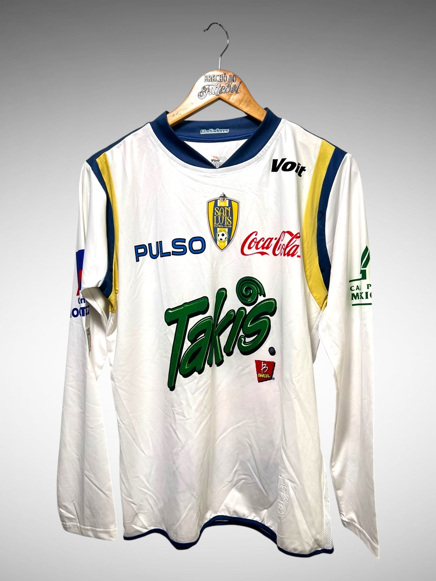 Atlético de San Luis 2008 Segunda Camisa Tam M N 22 R. Salinas Mangas Longas.