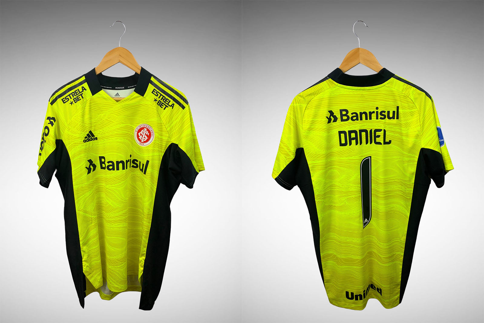 Internacional 2021 Camisa de Goleiro Tam G N# 1 Daniel.