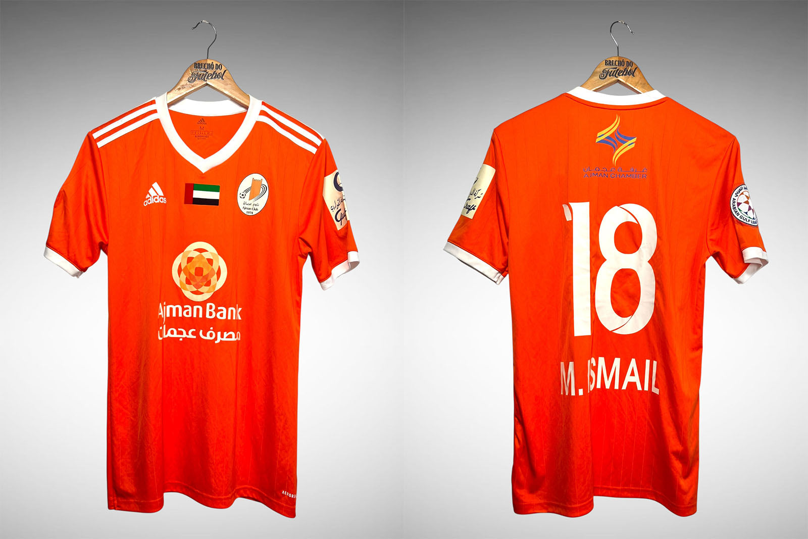 Ajman Club 2020 Primeira Camisa Tam M Nº 18 M. Ismail.
