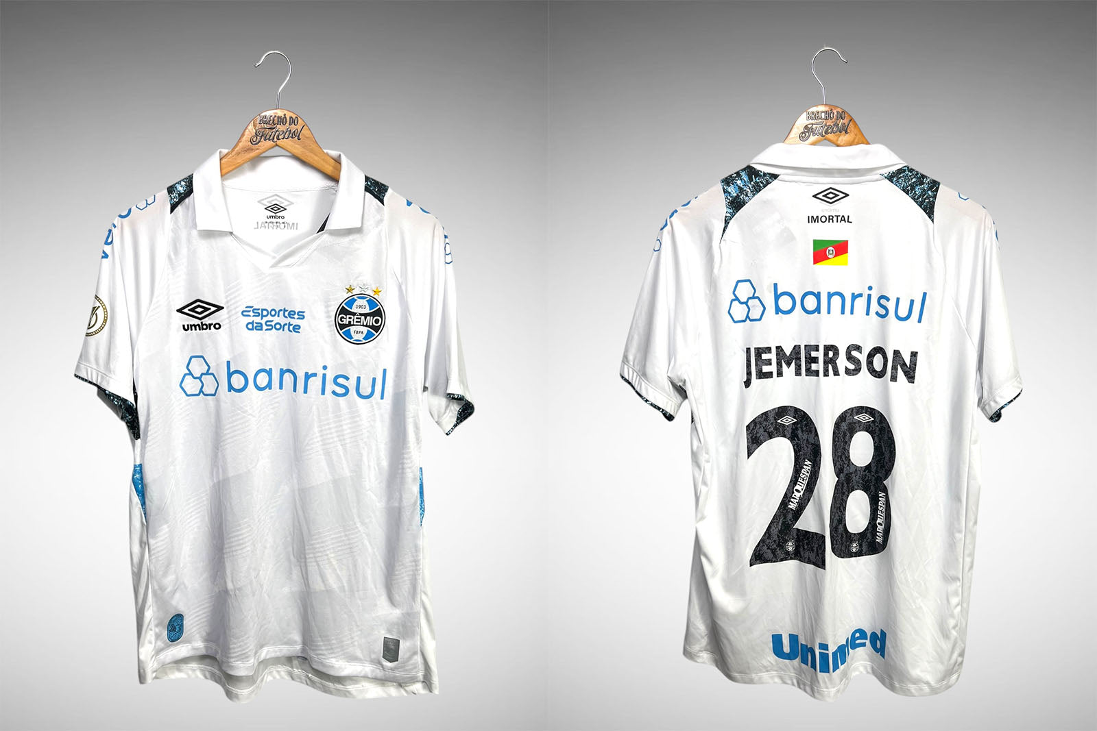 Grêmio 2024 Segunda Camisa Tam G Nº28 Jemerson.
