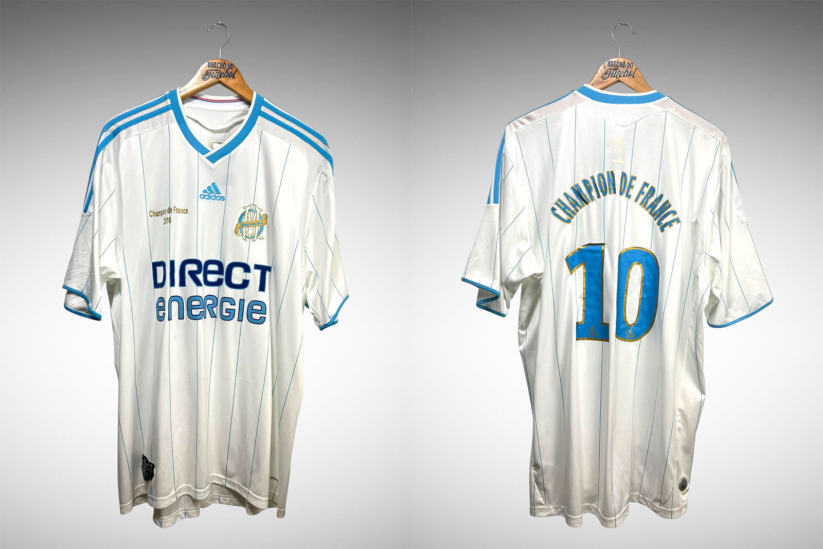 Olympique de Marseille 2009 Primeira Camisa Tam GG Nº 10.