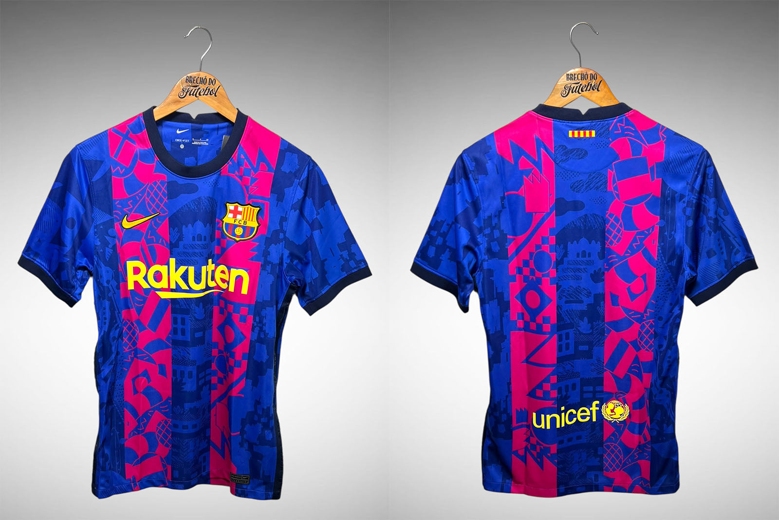 Barcelona 2021 Terceira Camisa Tam P.