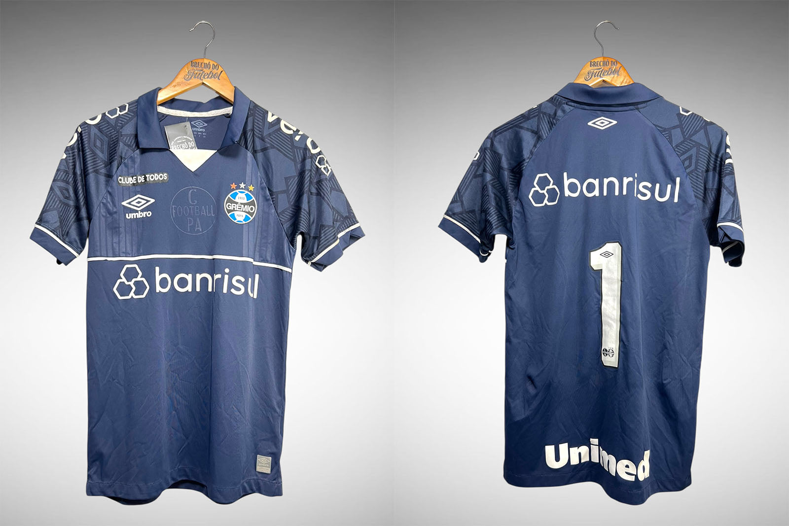 Grêmio 2023 Camisa de Goleiro Tam P Nº1.