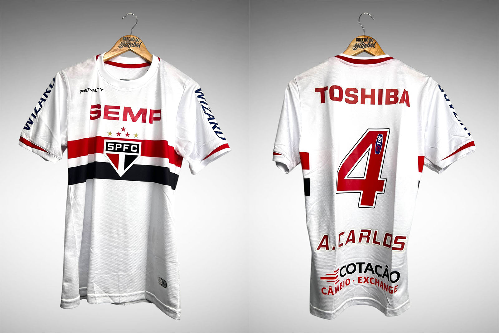 São Paulo 2014 Primeira Camisa Tam G Nº 4 A.Carlos.