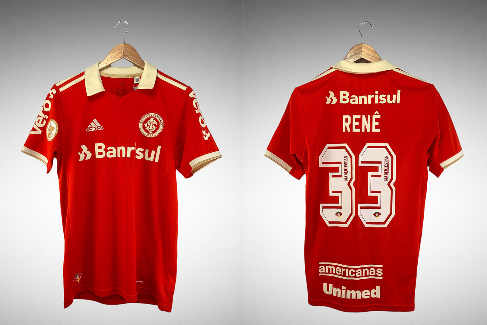 Internacional 2022 Primeira Camisa Tam P N# 33 Renê.