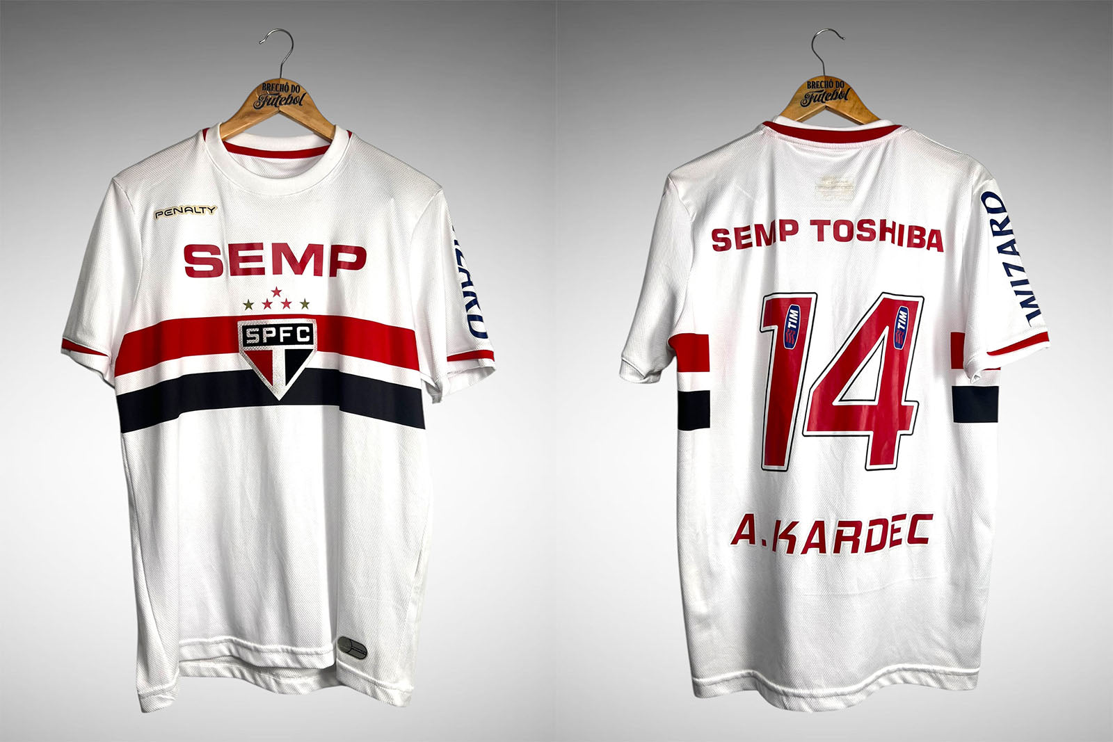 São Paulo 2014 Primeira Camisa Tam M Nº 14 A.Kardec.