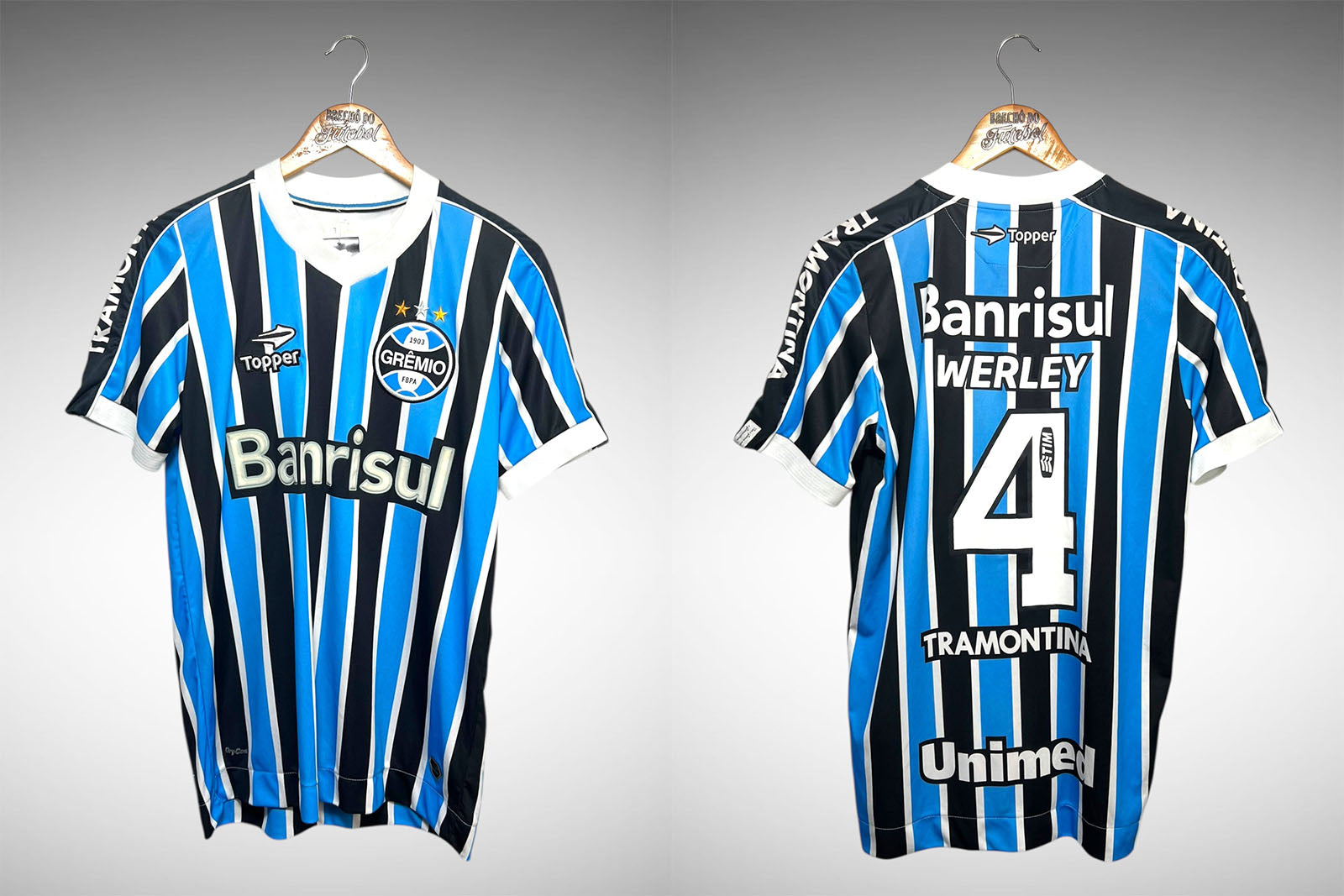 Grêmio 2013 Primeira Camisa Tam M Nº4 Werley