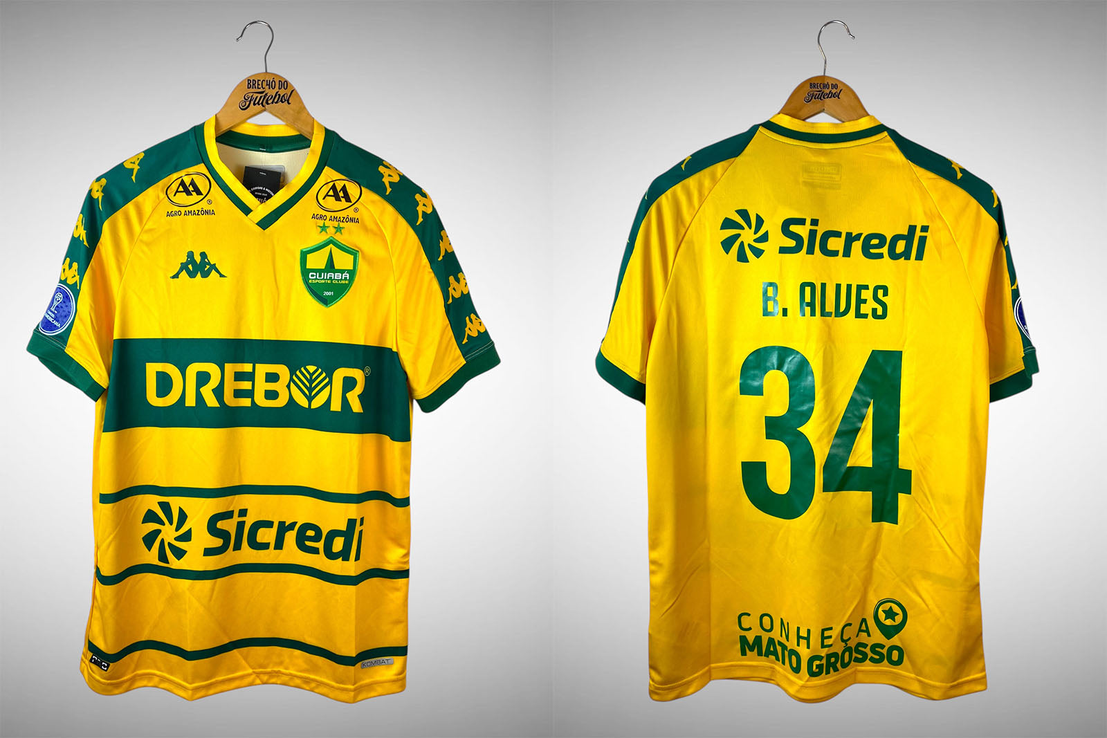 Cuiabá 2024 Primeira Camisa Tam M Nº 34 B. Alves.