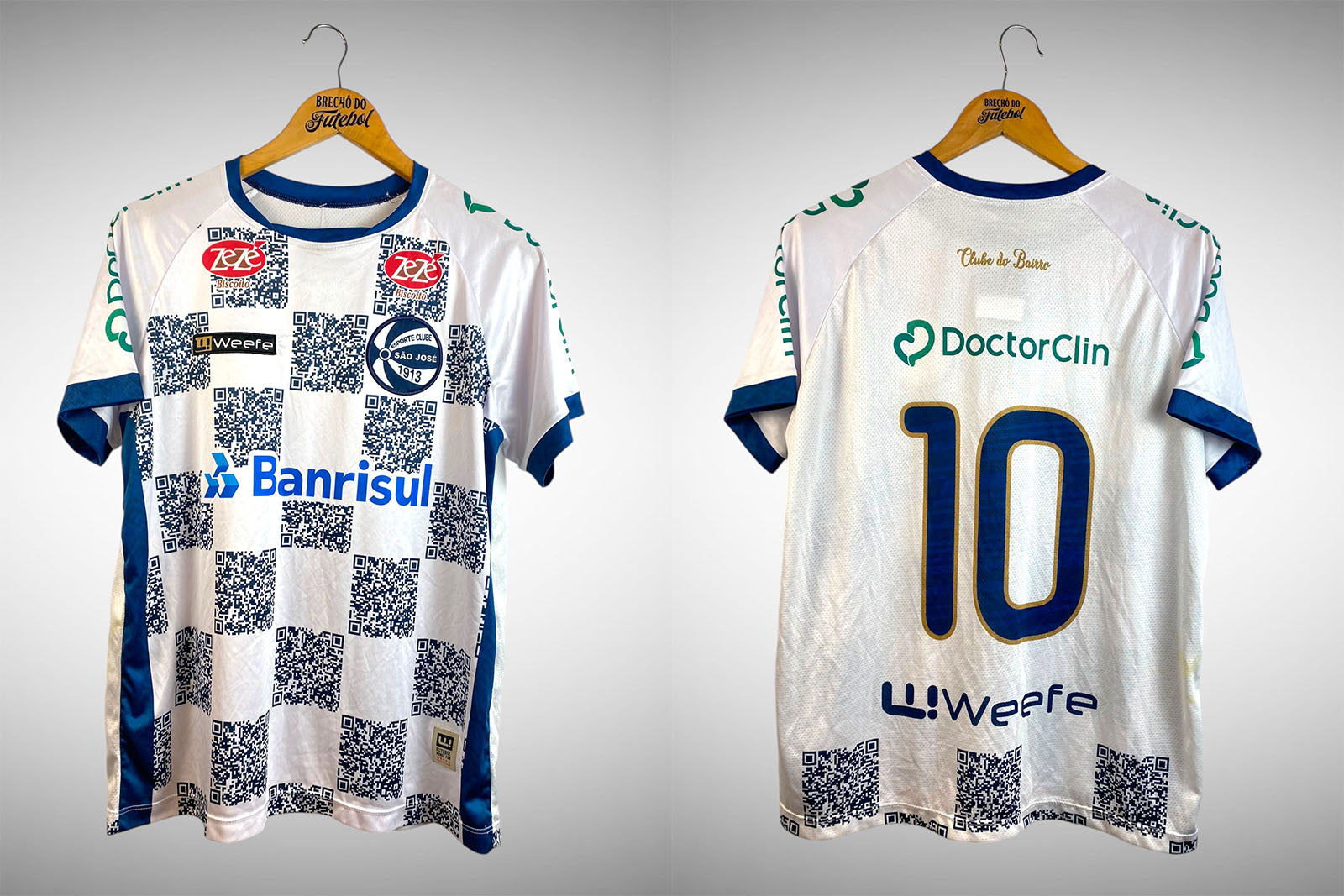 São José-RS 2023 Primeira Camisa Tam G Nº 10.