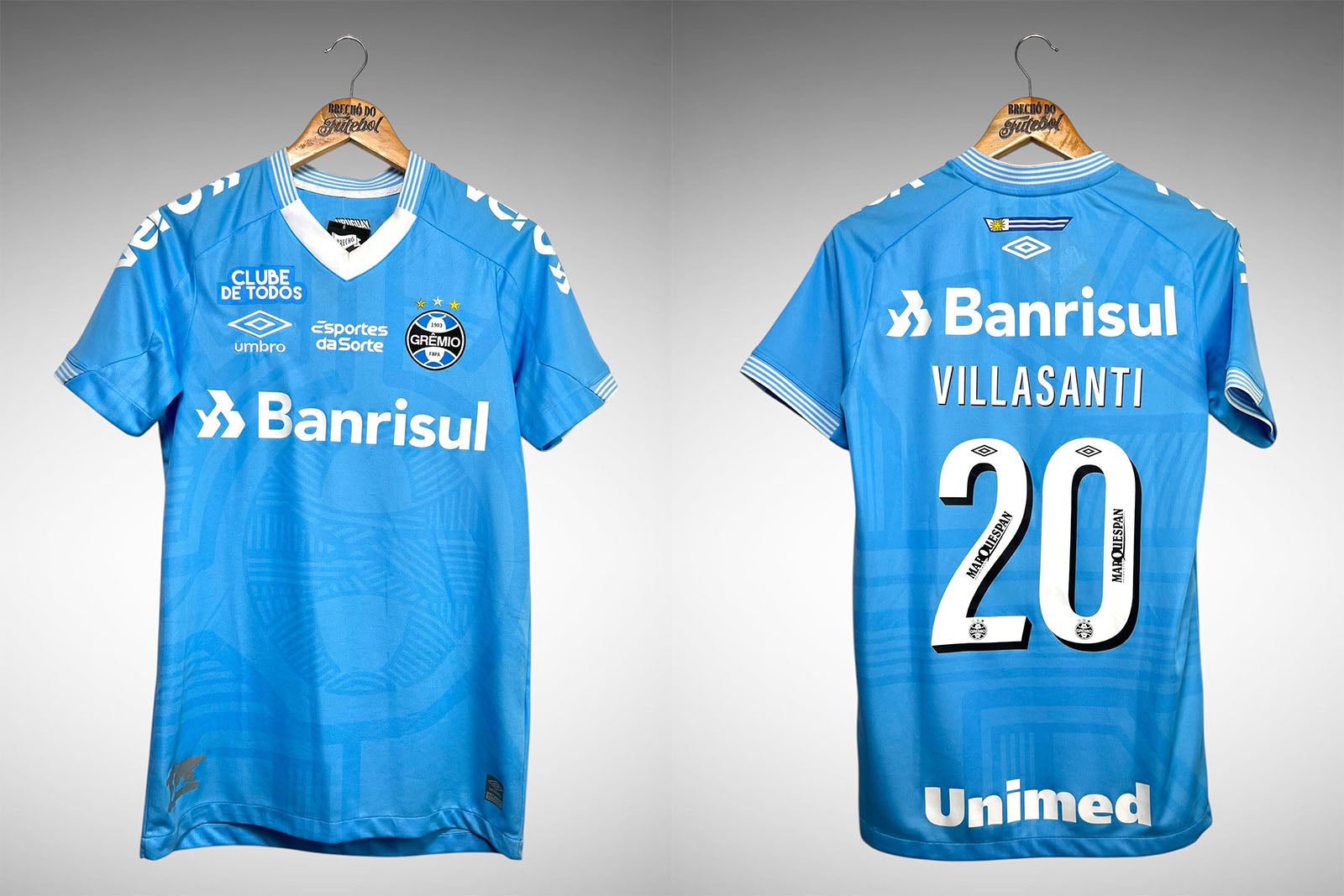 Grêmio 2022 Terceira Camisa Tam P Nº20 Villasanti.