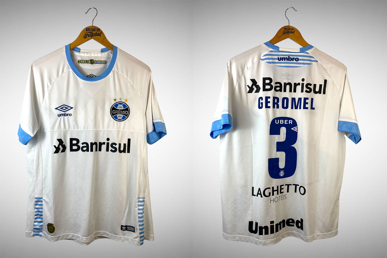 Grêmio 2018 Segunda Camisa Tam G N# 3 Geromel.