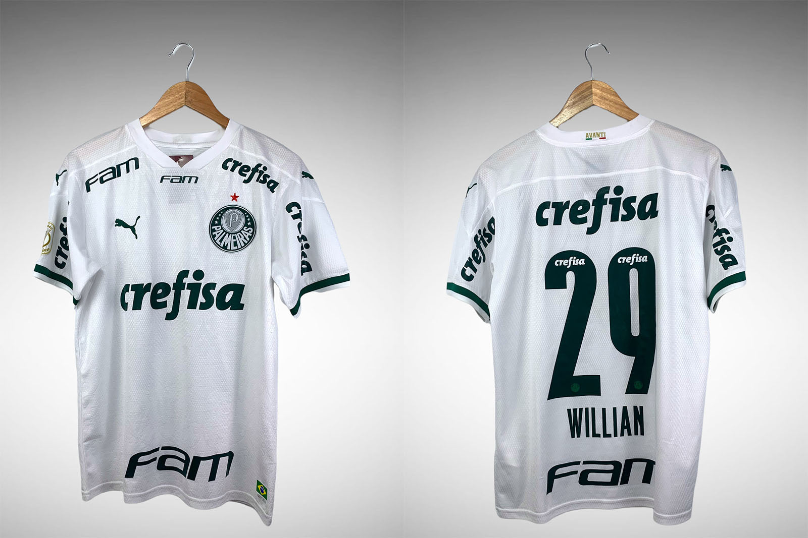 Palmeiras 2020 Segunda Camisa Tam M N# 29 Willian.