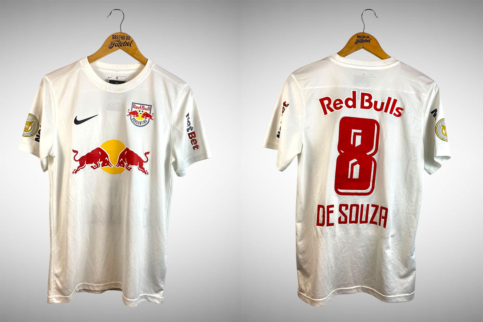 Bragantino 2021 Primeira Camisa Tam M Nº 8 De Souza.
