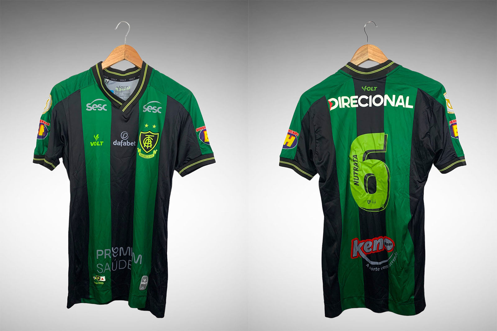 América Mineiro 2021 Primeira Camisa Tam M Nº 6.