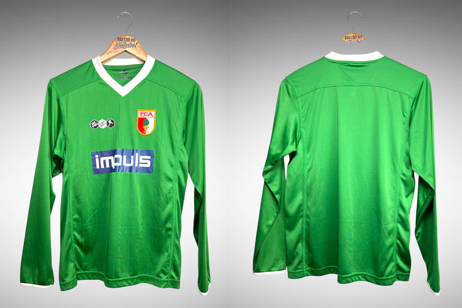 Augsburg 2008 Segunda Camisa Tam P Mangas Longas.