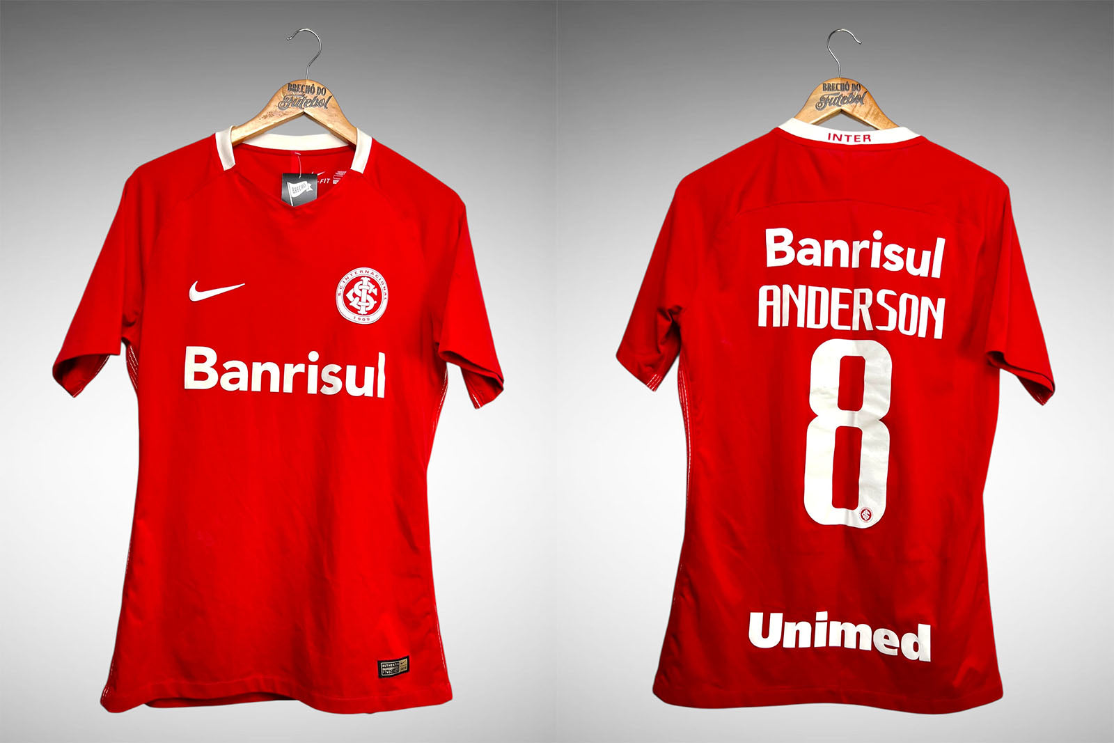Internacional 2016 Primeira Camisa Tam G Nº 8 Anderson.
