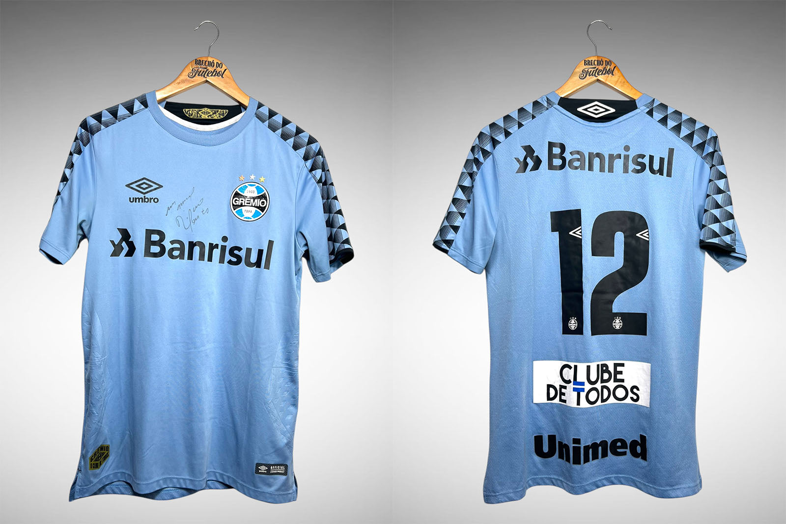 Grêmio 2020 Camisa de Goleiro Tam P Nº12.