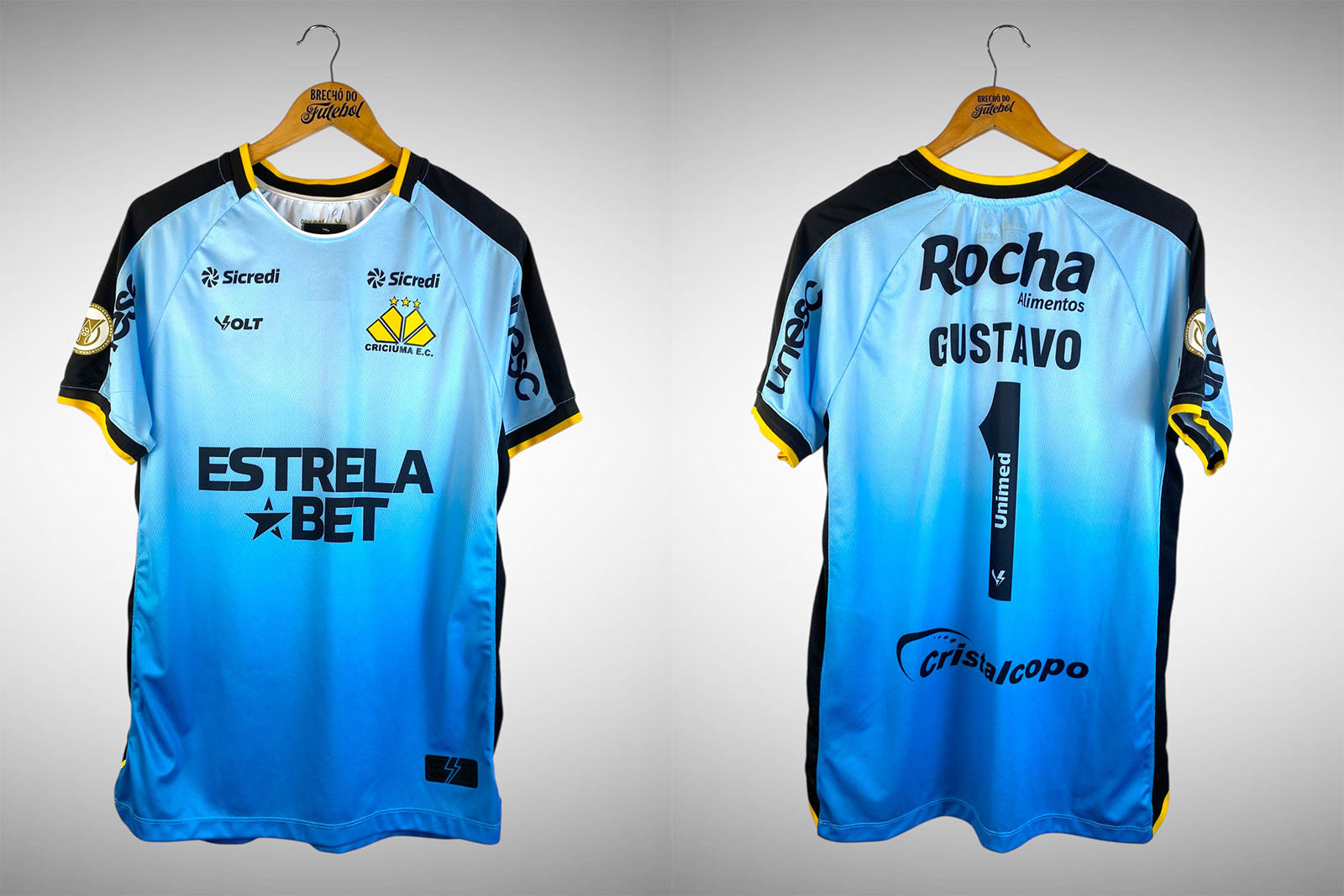 Criciúma 2024 Camisa de Goleiro Tam G Nº 1 Gustavo.