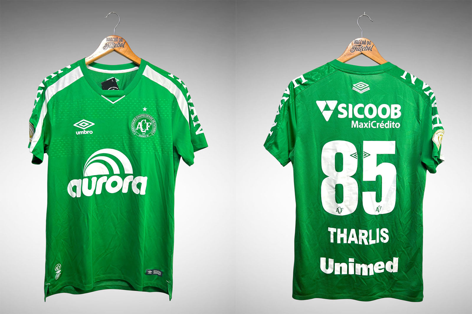 Chapecoense 2019 Primeira Camisa Tam M Nº 85 Tharlis.