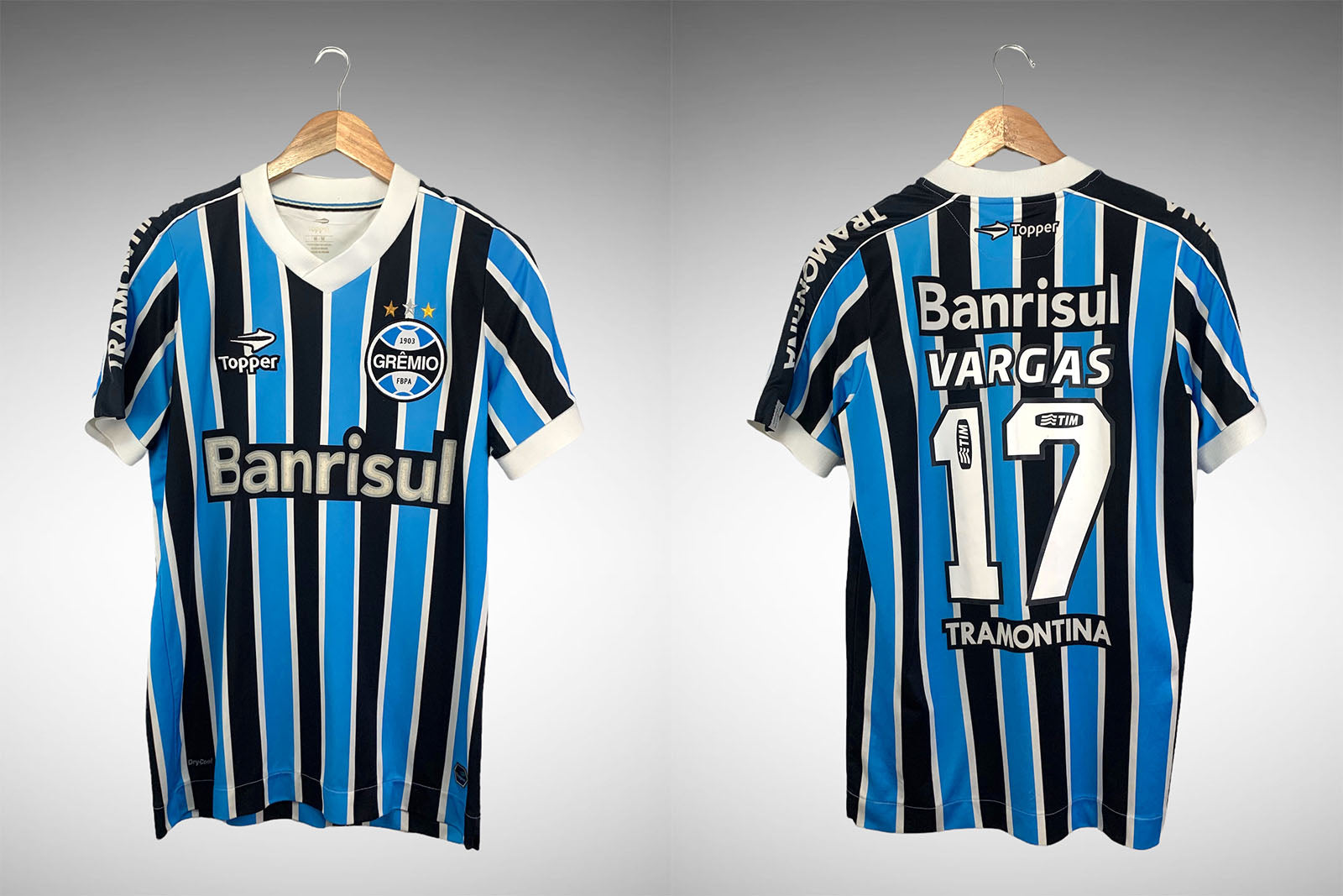 Grêmio 2013 Primeira Camisa Tam M Nº17 Vargas.