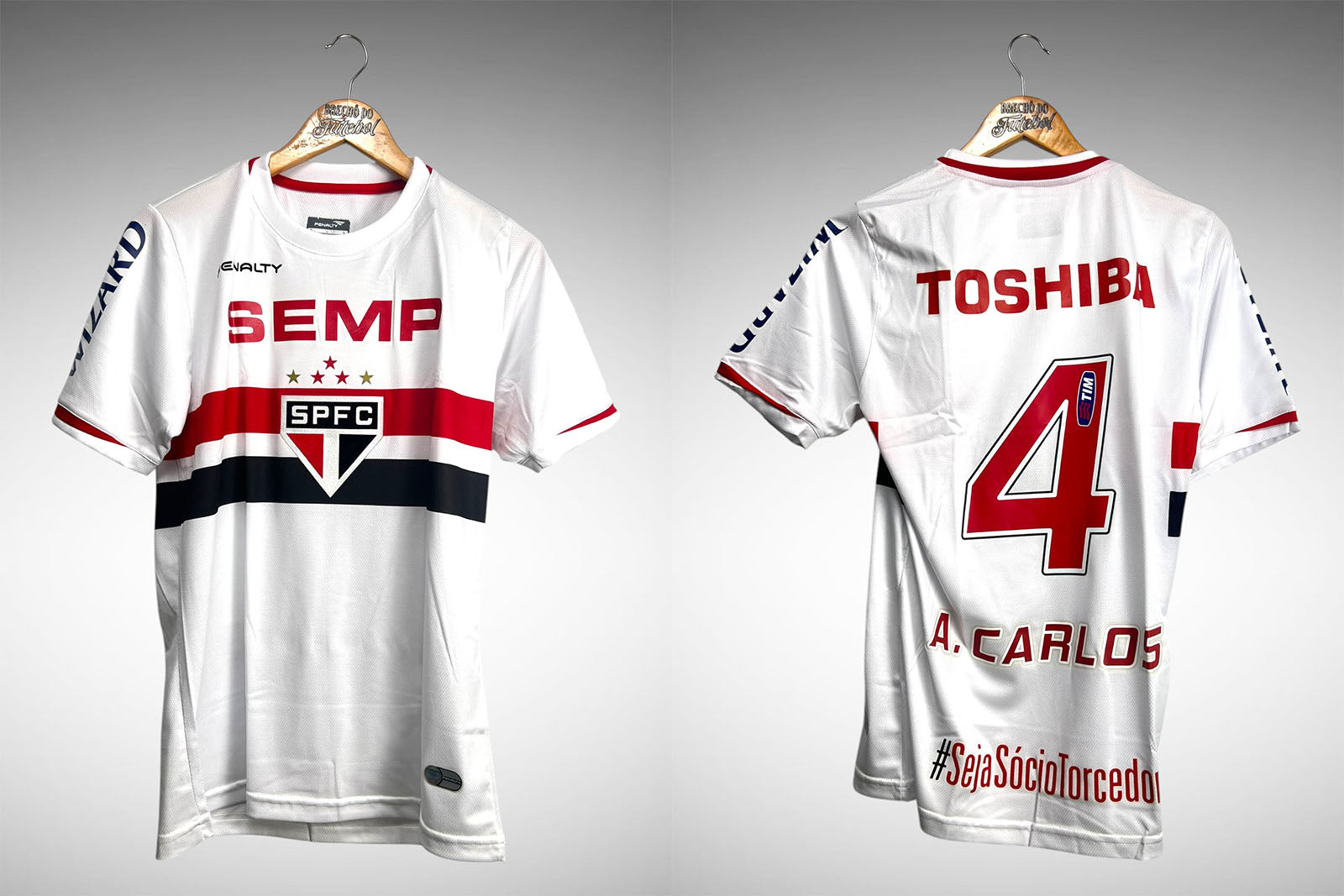 São Paulo 2014 Primeira Camisa Tam G Nº4 A. Carlos.