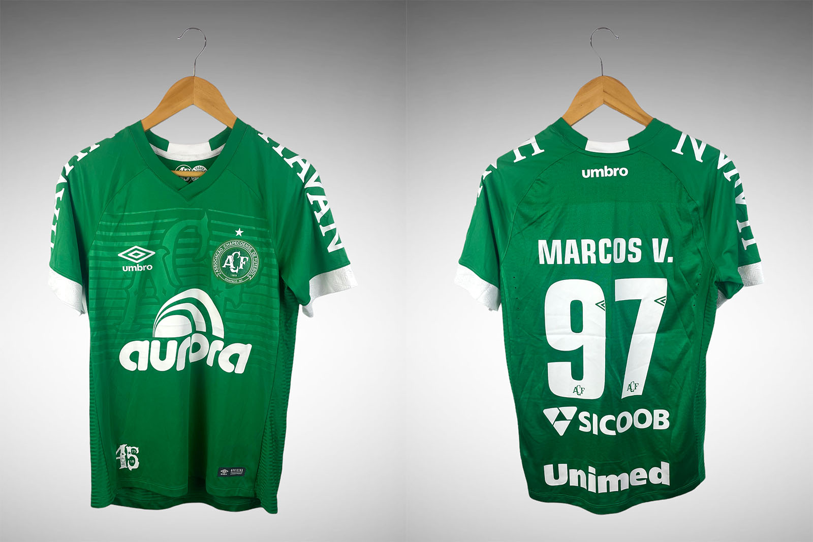 Chapecoense 2018 Primeira Camisa Tam P N 97 Marcos V Brechó do Futebol