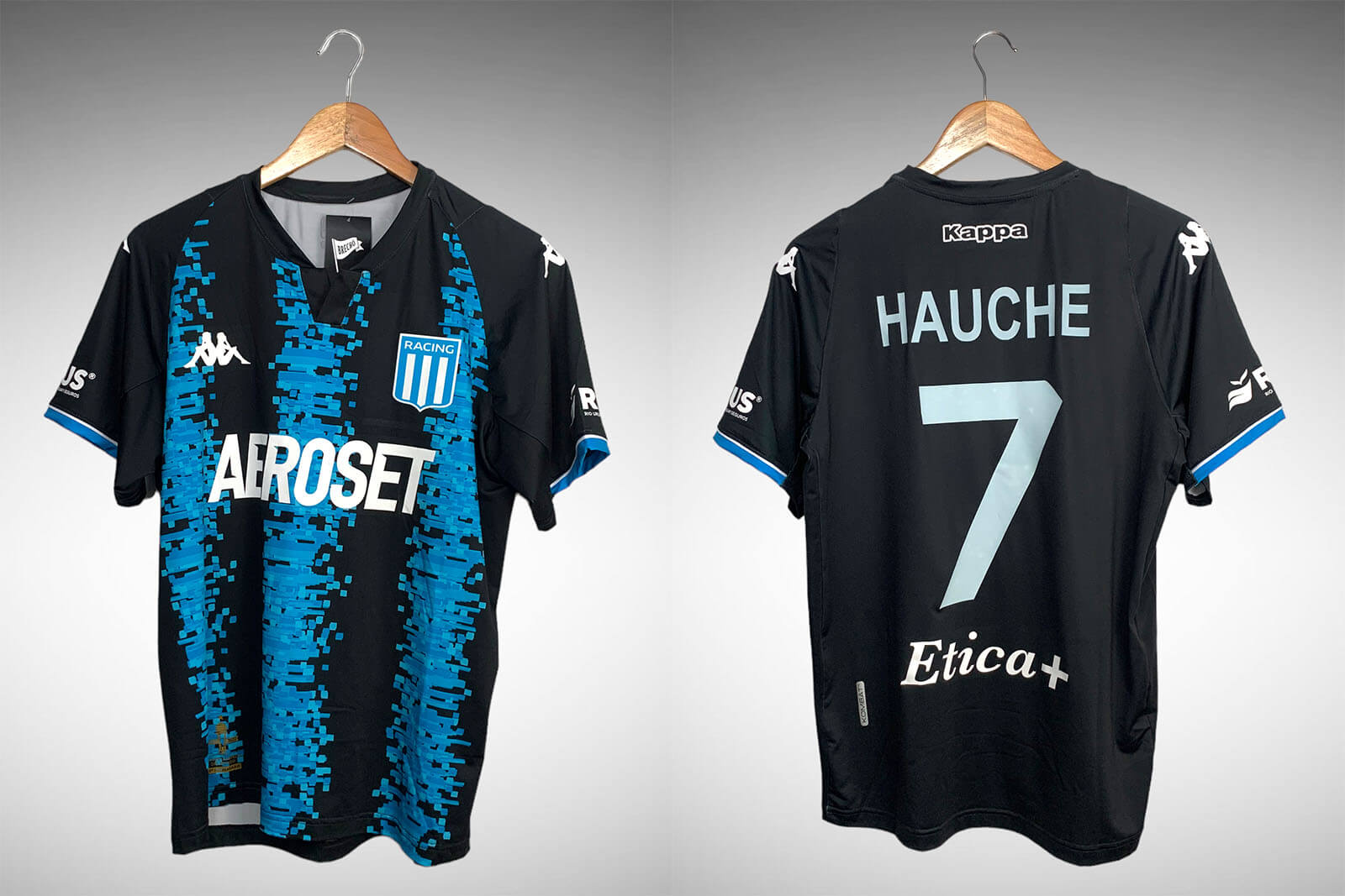 Racing 2022 Segunda Camisa Tam M Nº7 Hauche Brechó do Futebol