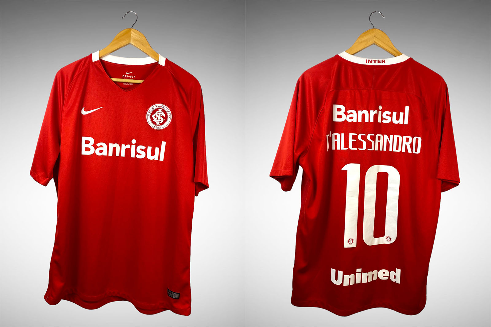 Internacional 2016 Primeira Camisa Tam Gg N 10 D alessandro Brechó