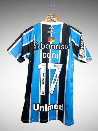 Grêmio 2024 Primeira Camisa Tam P Nº 17 Dodi.