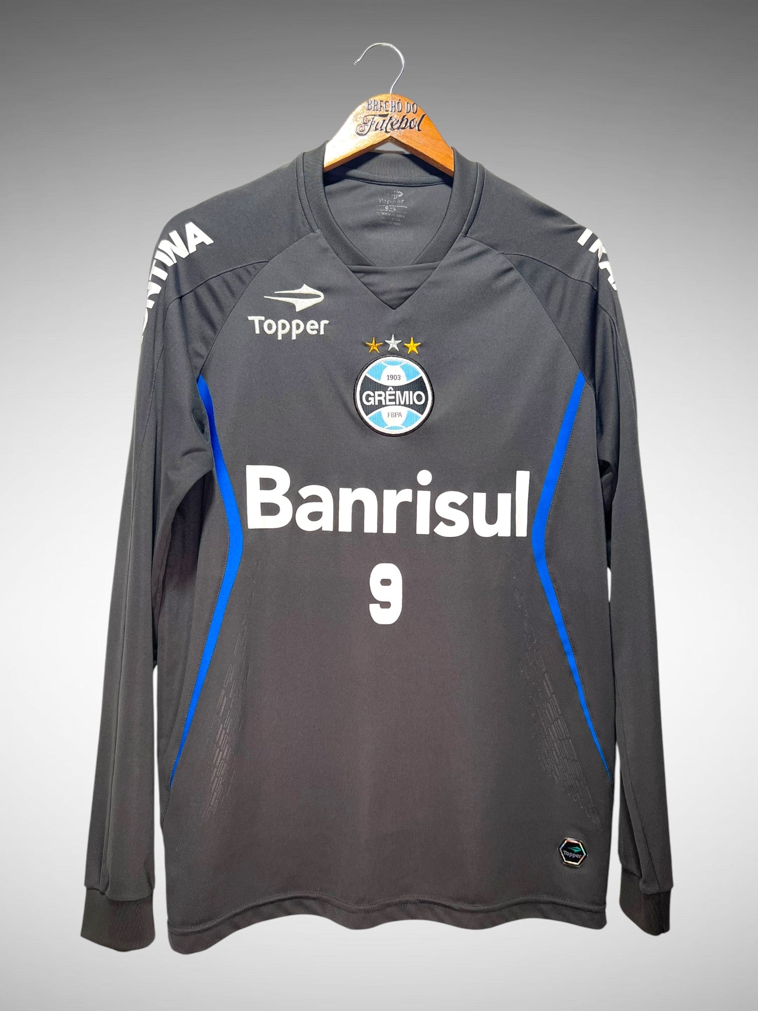 Grêmio 2012 Camisa de Treino Tam G N 9 Mangas Longas.
