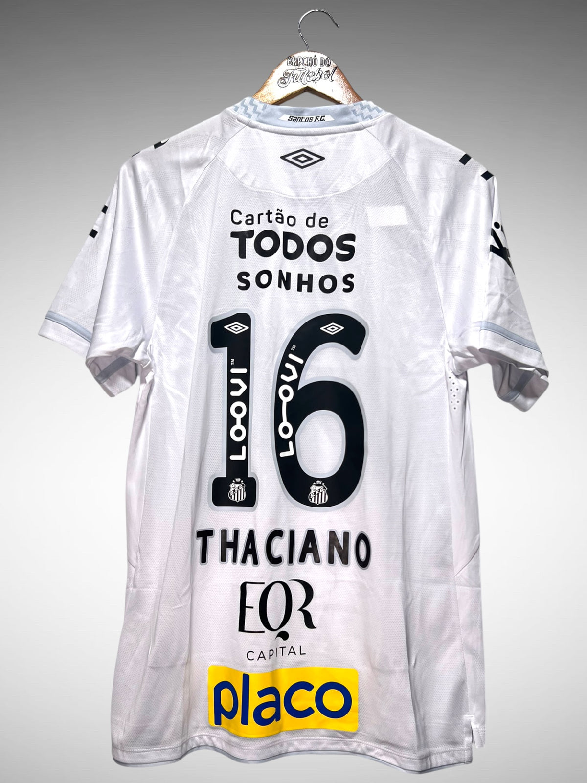 Santos 2025 Primeira Camisa Tam M N 16 Thaciano.