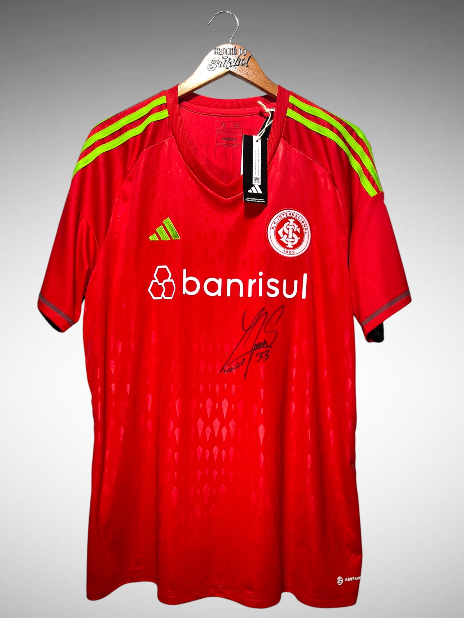 Internacional 2023 Camisa de Goleiro Tam GG N 33 Rochet.