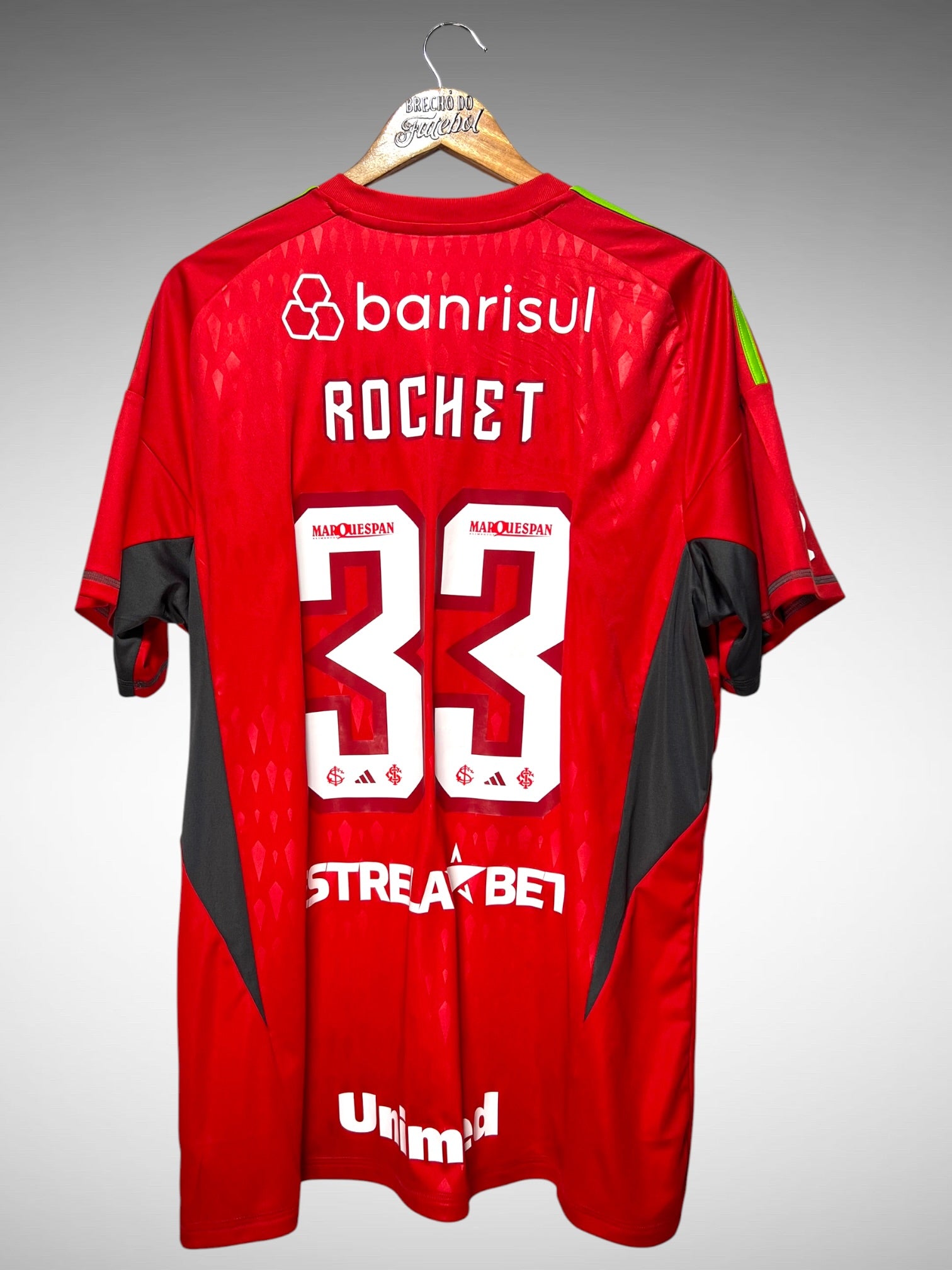Internacional 2023 Camisa de Goleiro Tam GG N 33 Rochet.