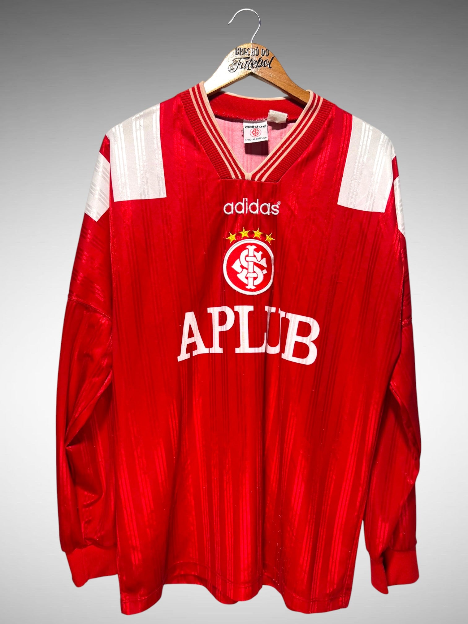 Internacional 1997 Primeira Camisa Tam GG Mangas Longas.