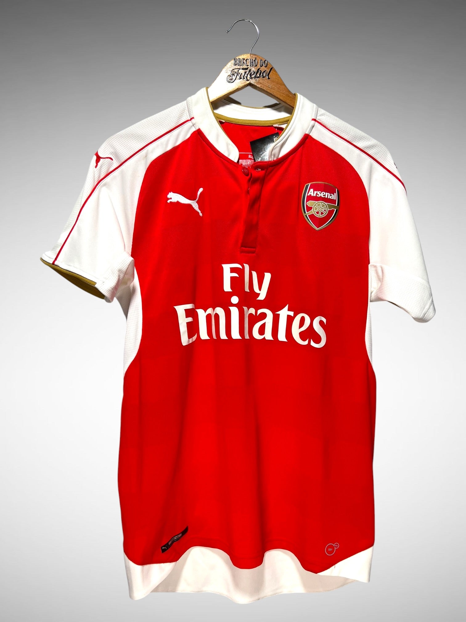 Arsenal 2015 Primeira Camisa Tam M N 10 Bergkamp.