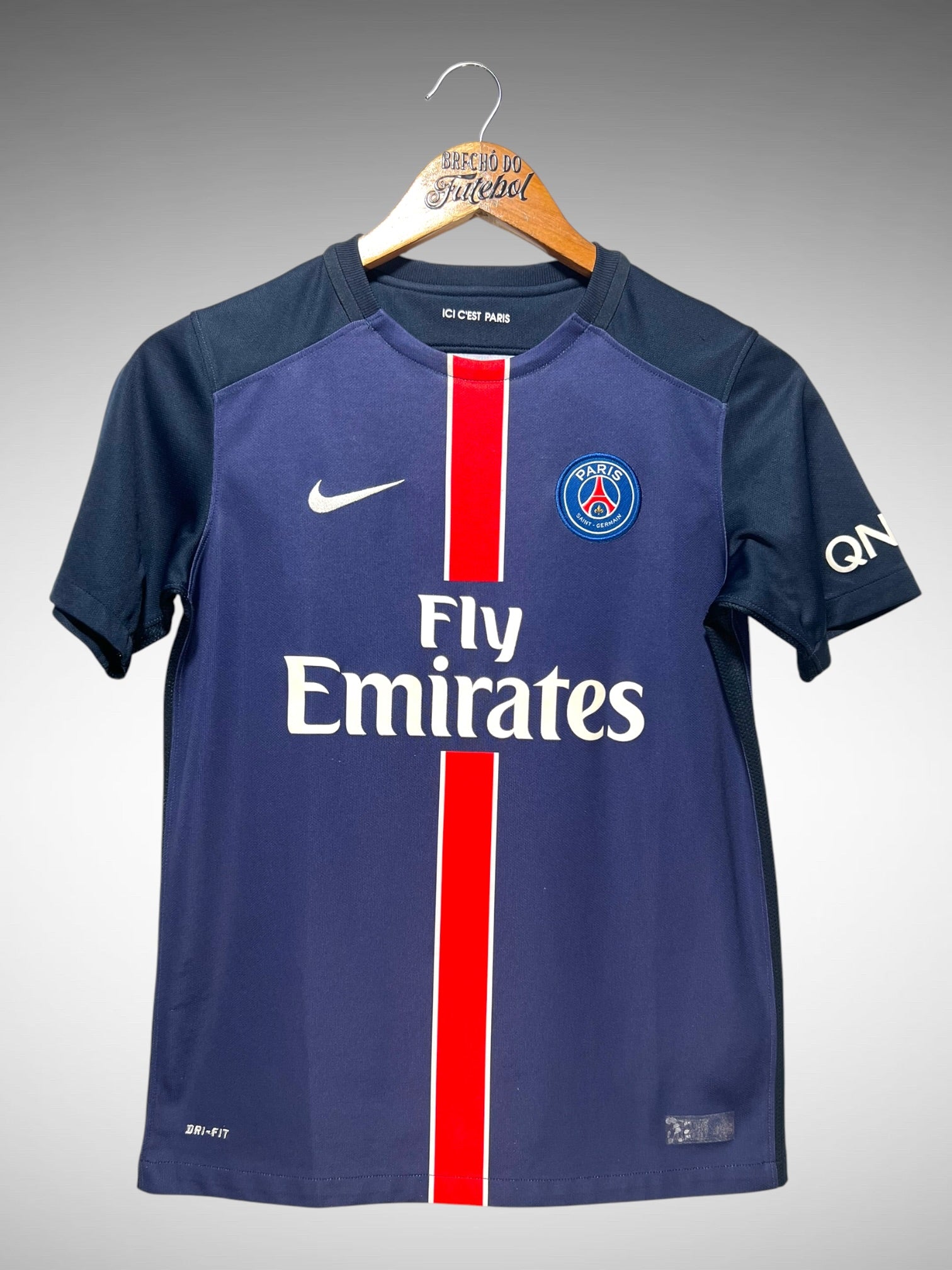 Paris Saint-Germain 2015 Primeira Camisa Tam 12 anos Infantil N 10 Neymar Jr.
