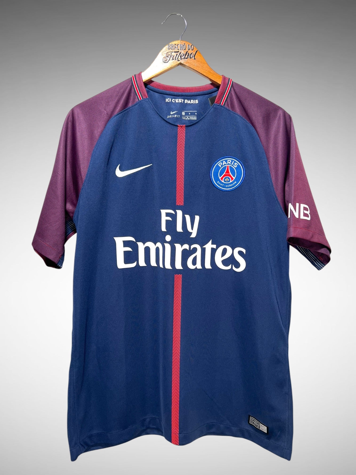 Paris Saint-Germain 2017 Primeira Camisa Tam G N 10 Neymar Jr.