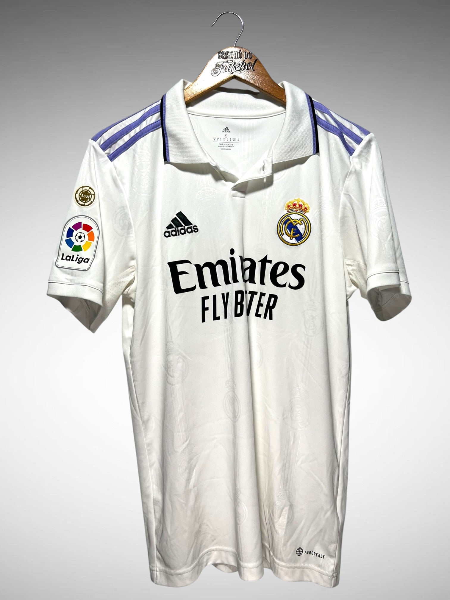Real Madrid 2022 Primeira Camisa Tam P N 20 Vini Jr.
