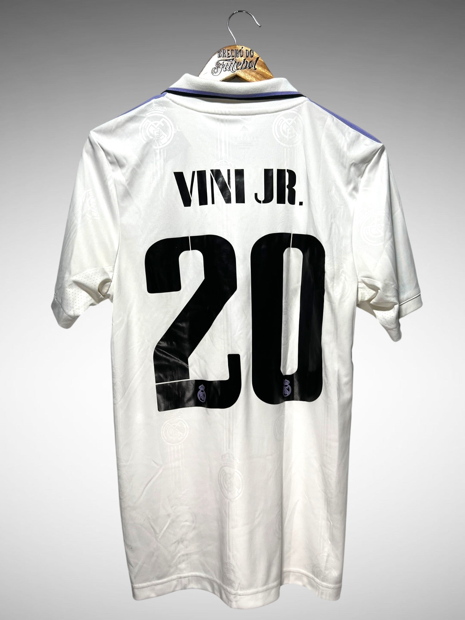 Real Madrid 2022 Primeira Camisa Tam P N 20 Vini Jr.