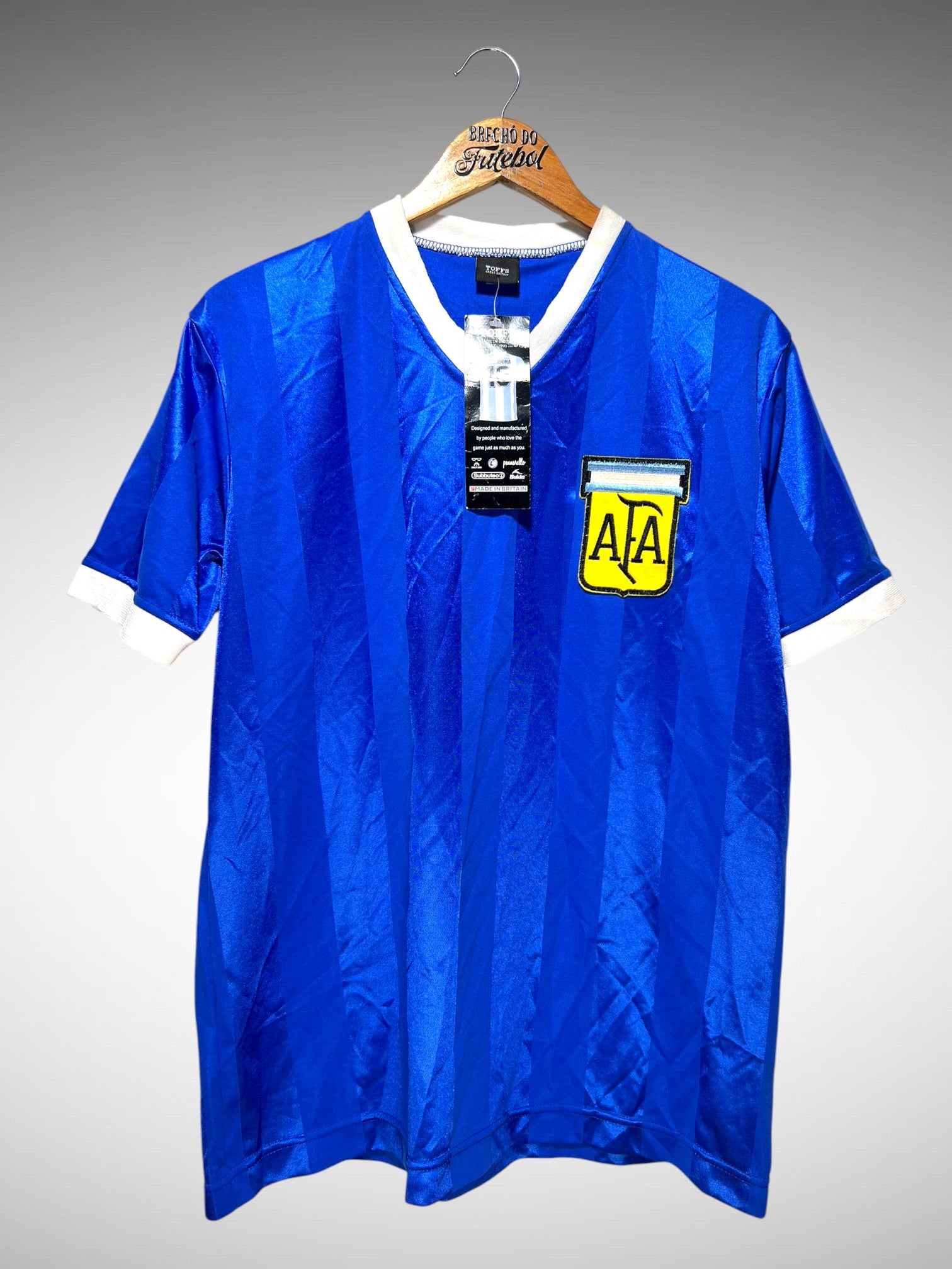 Argentina Retrô 1986 Segunda Camisa Tam G N 10 Maradona.