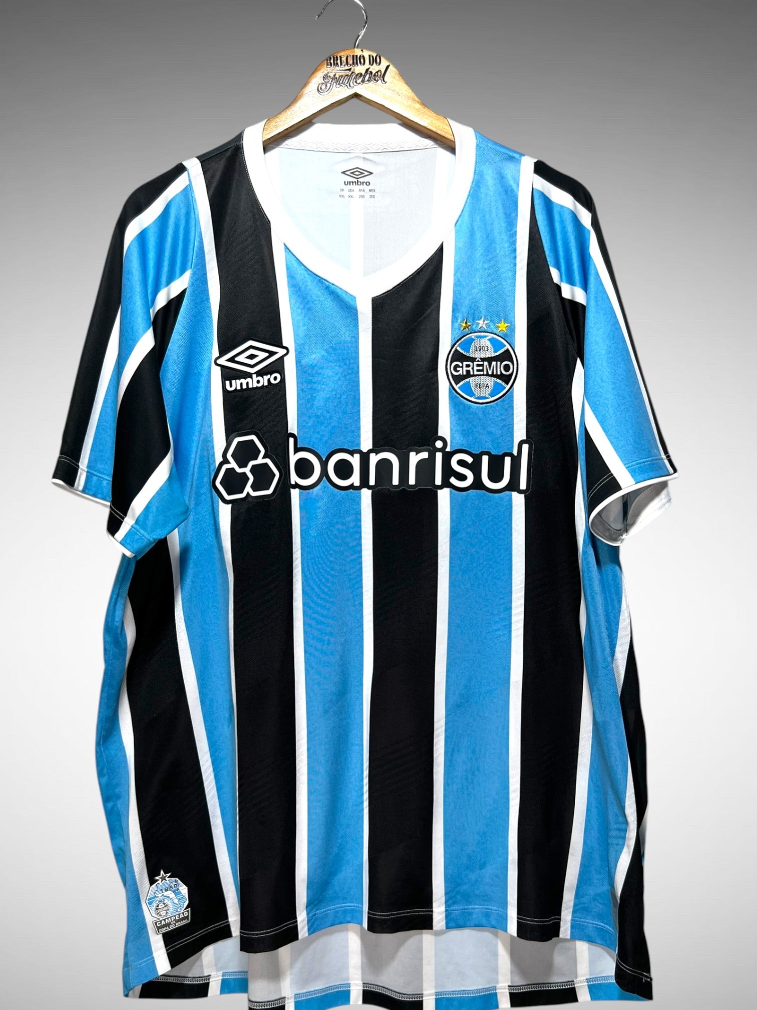 Grêmio 2024 Primeira Camisa Tam 3G N 22 Braithwaite.