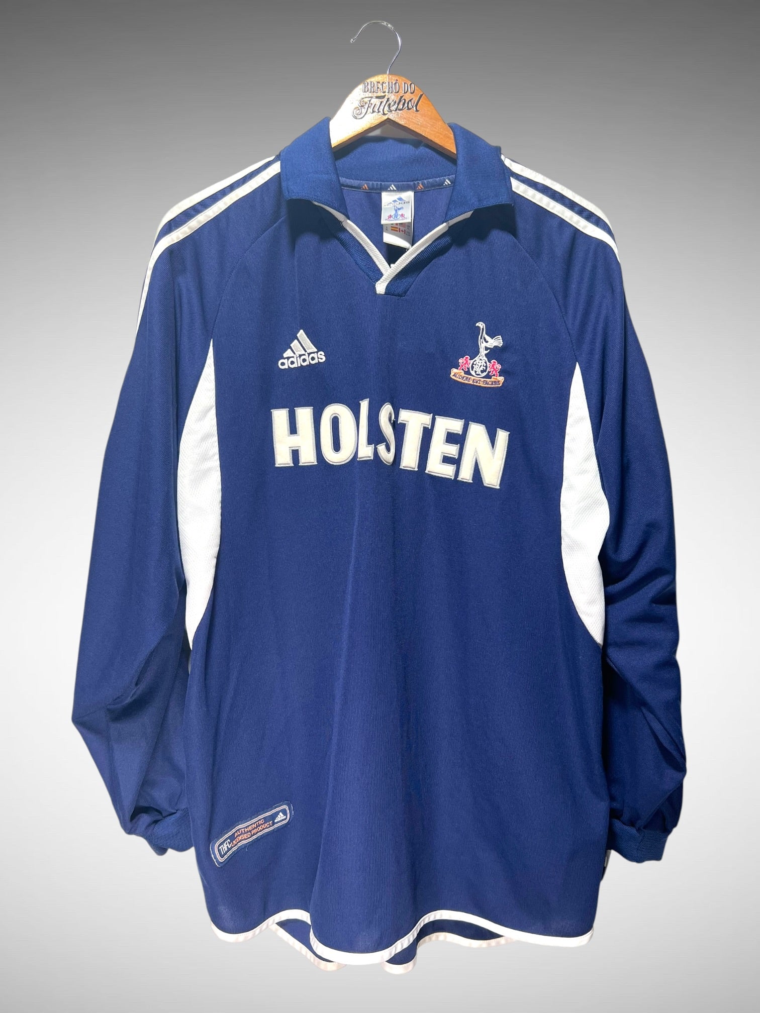 Tottenham 2000 Segunda Camisa Tam GG Mangas Longas.