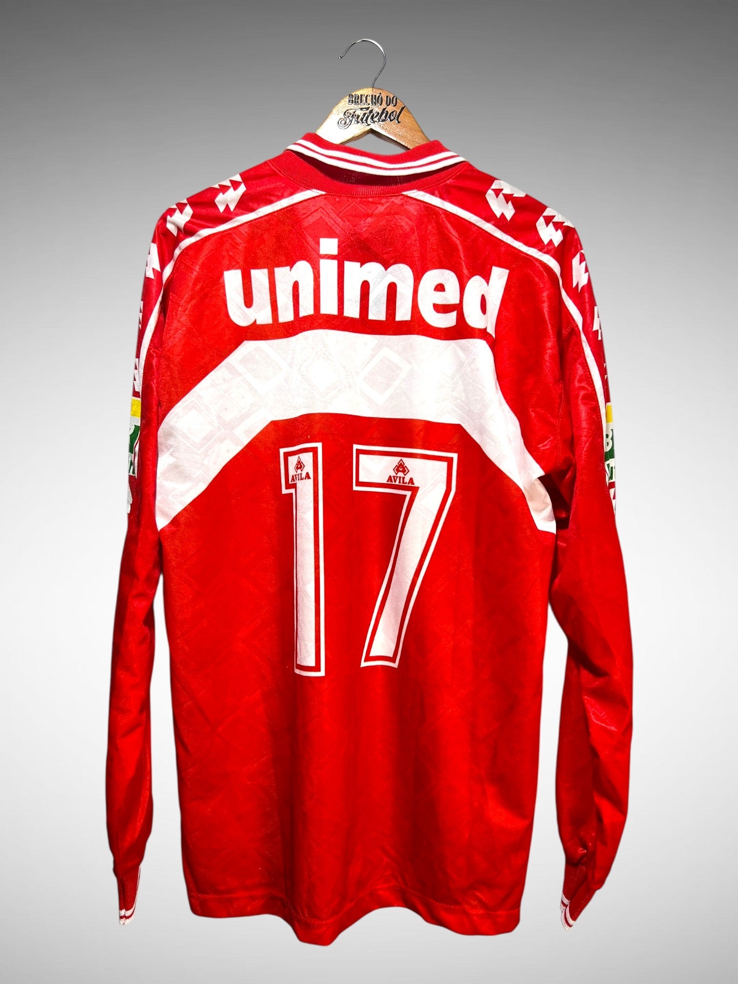 Inter de Santa Maria 2001 Primeira Camisa Tam GG N 17 Mangas Longas.