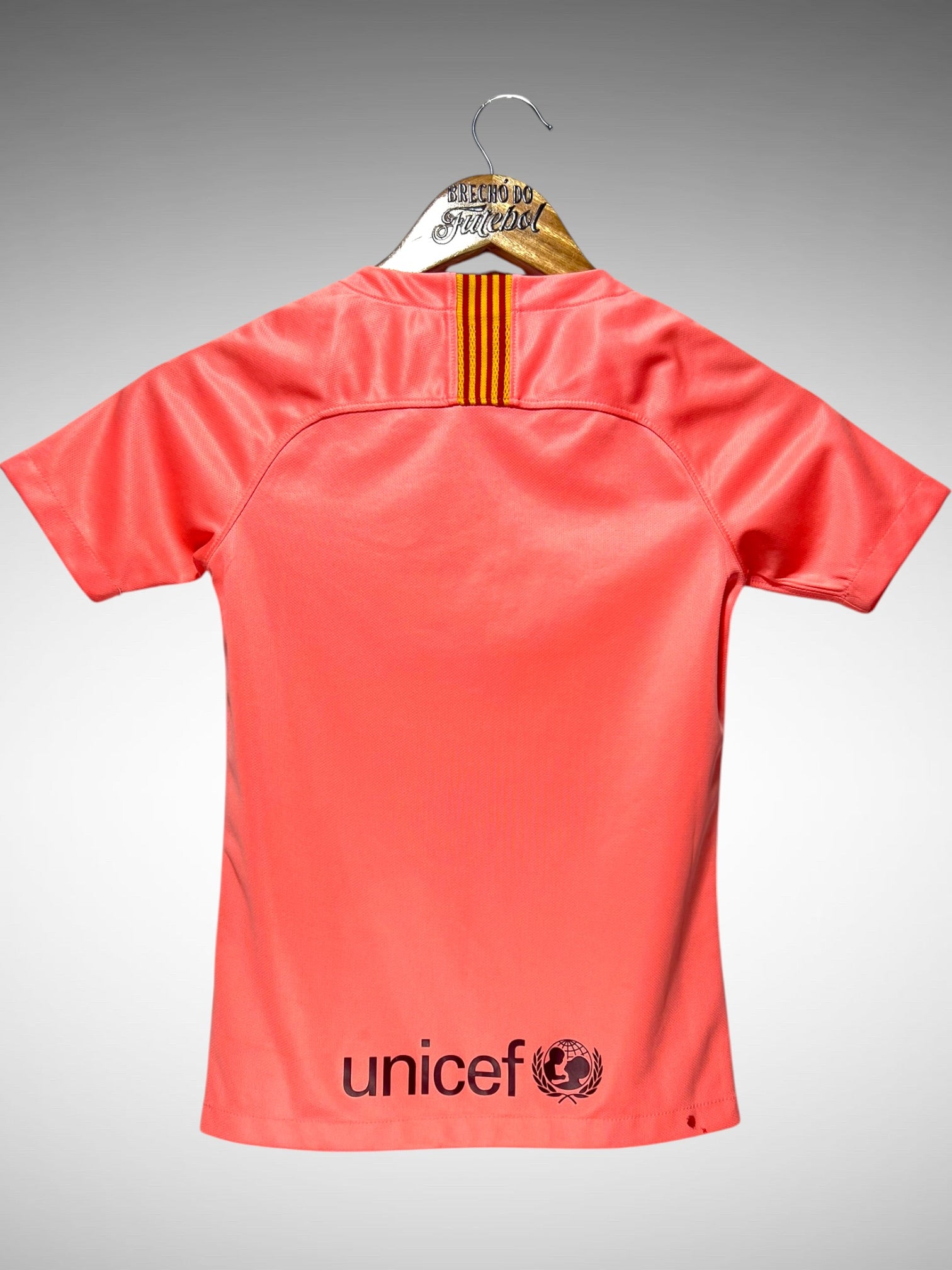 Barcelona 2018 Terceira Camisa Tam 10 anos Infantil.