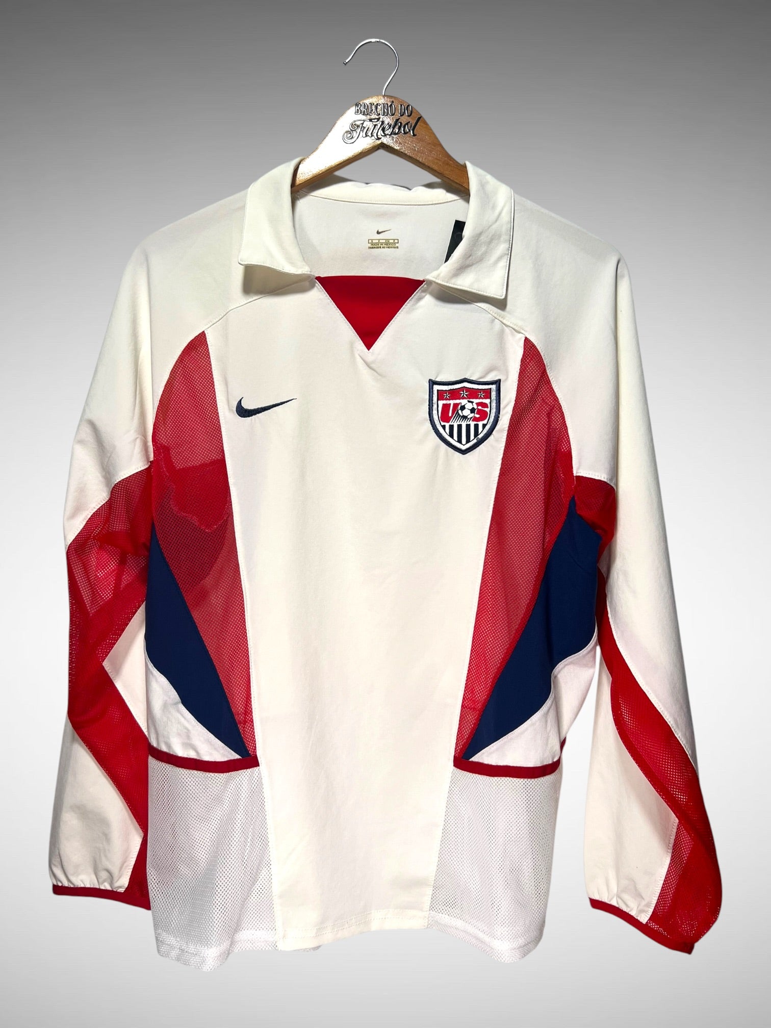 Estados Unidos 2002 Primeira Camisa Tam P Mangas Longas.