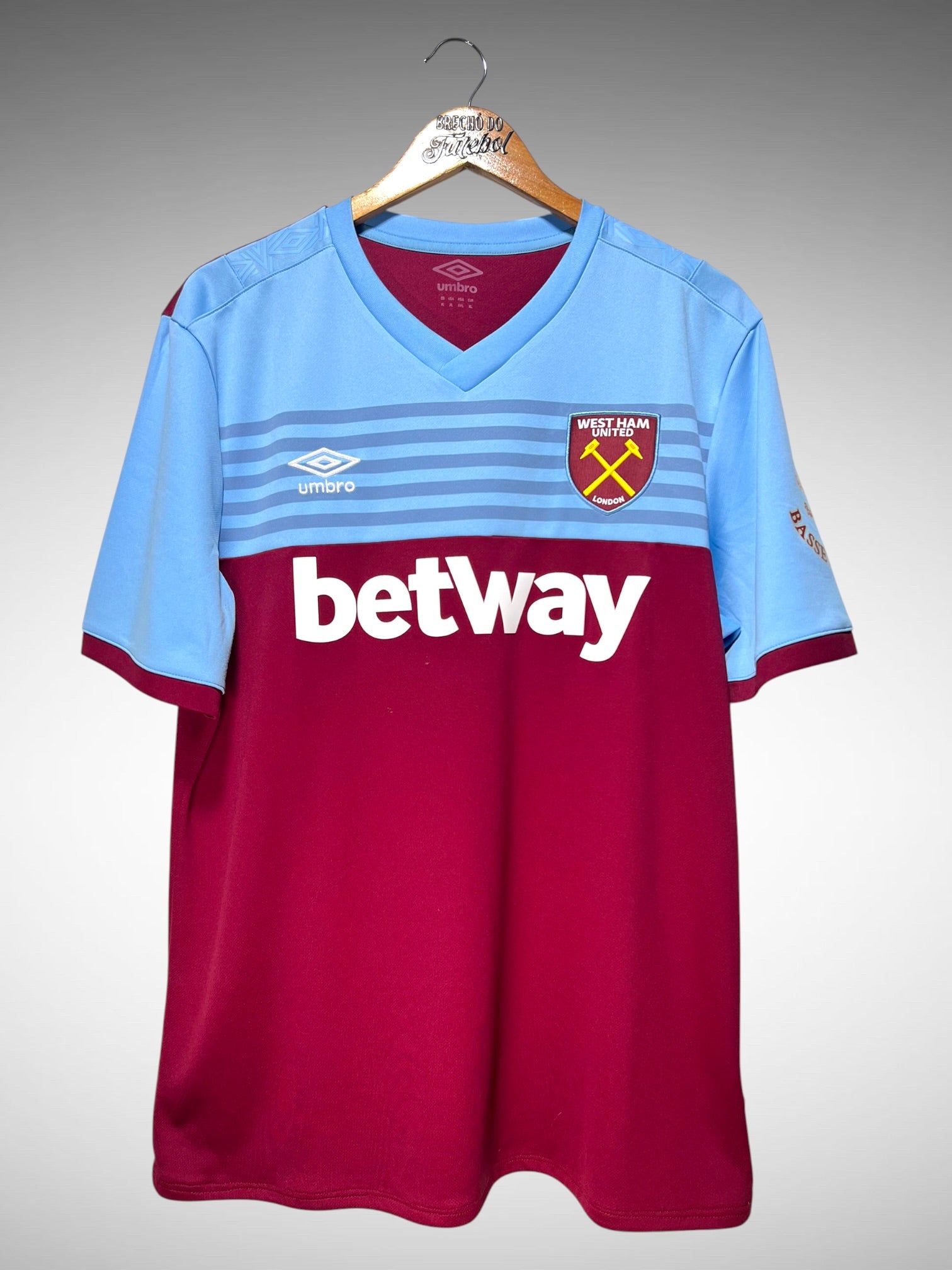 West Ham United 2019 Primeira Camisa Tam GG.