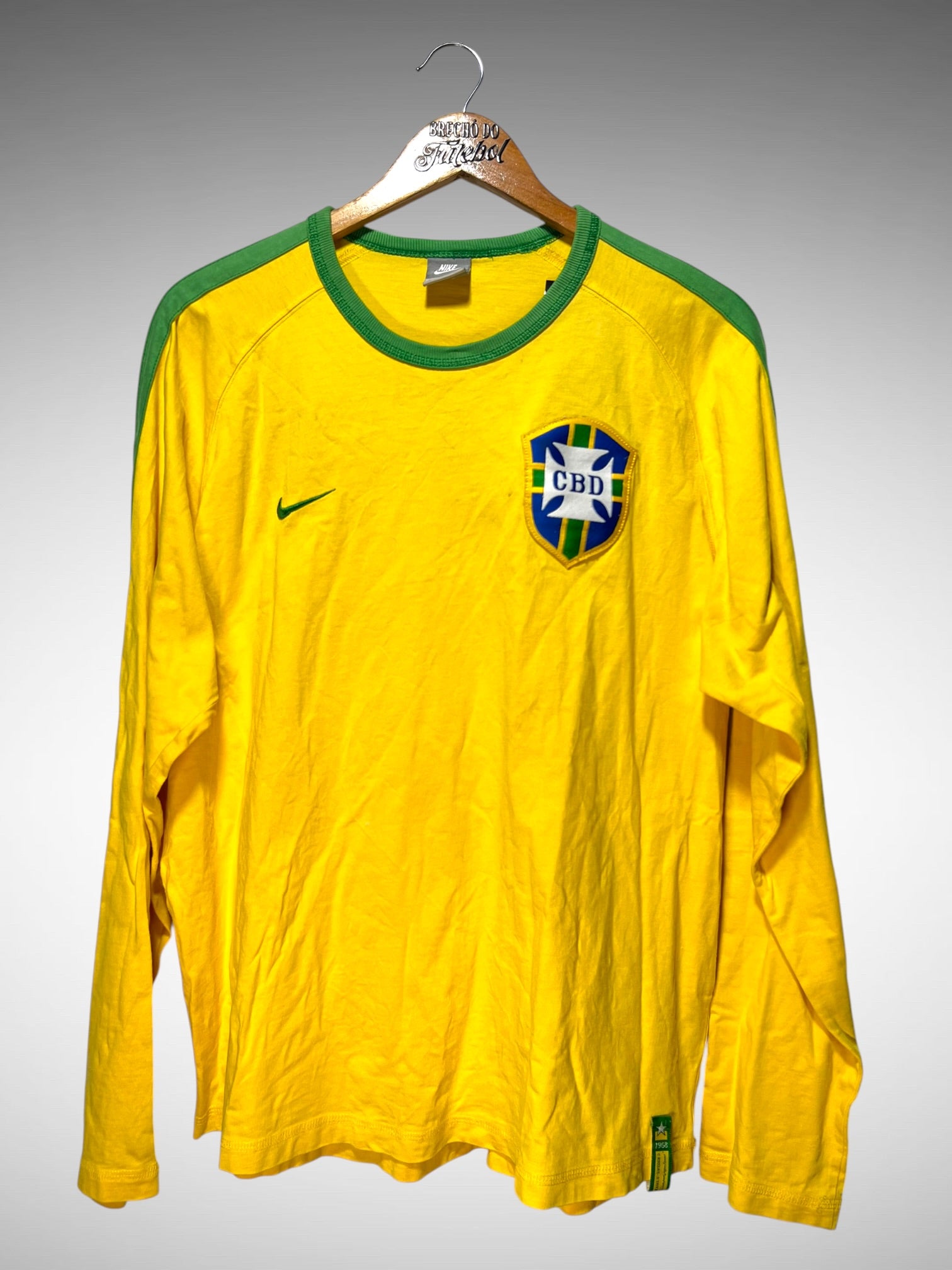 Brasil Comemorativa 1958 Primeira Camisa Tam G Mangas Longas.