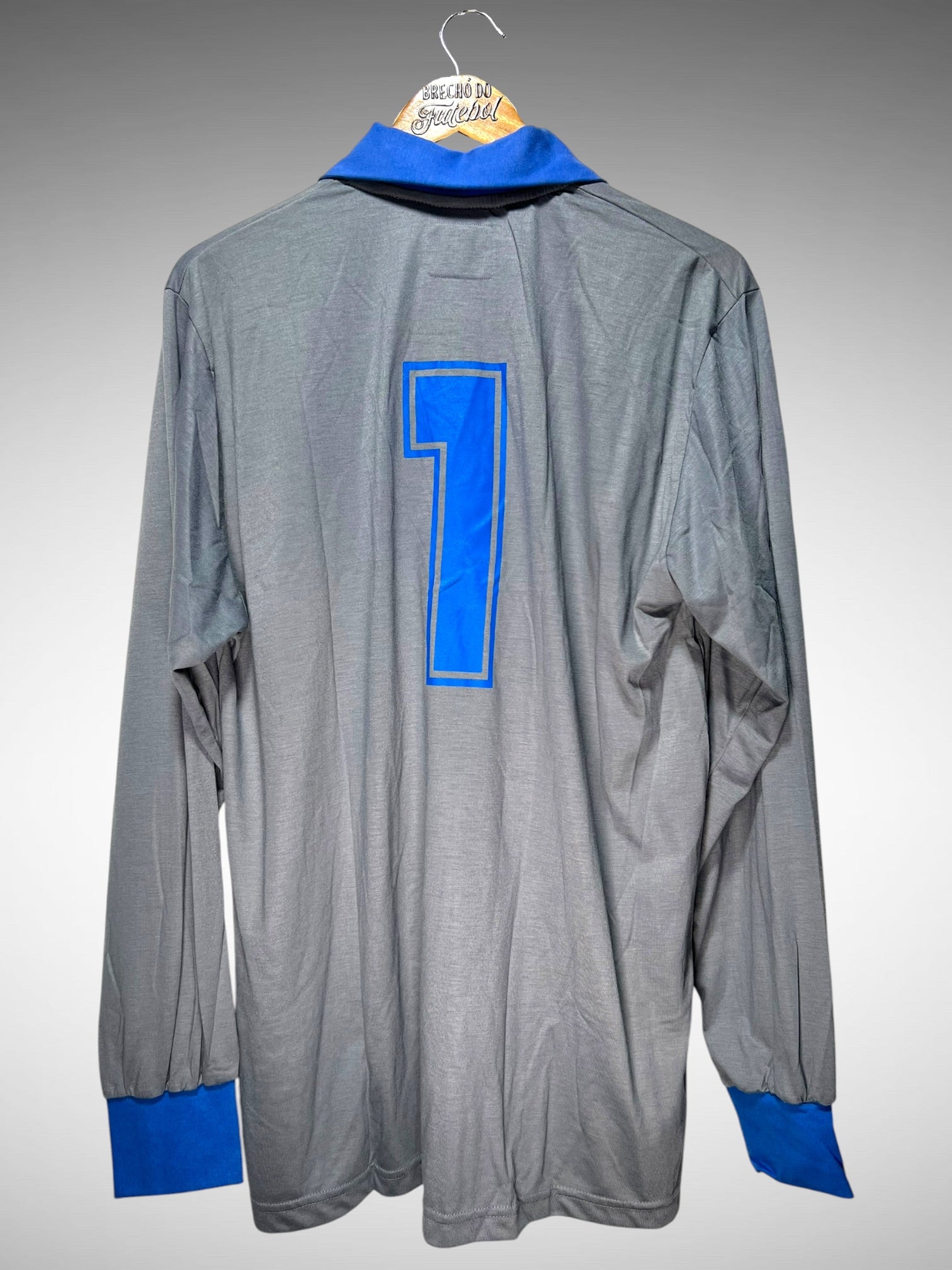 Itália Retrô 1982 Camisa de Goleiro Tam GG N 1 Mangas Longas.